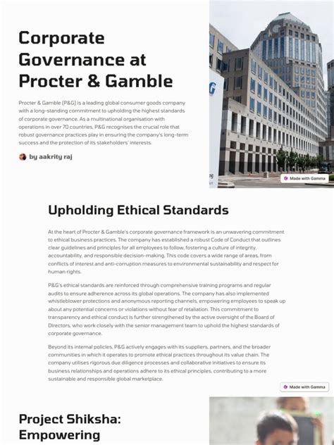 procter and gamble board|procter and gamble corporate governance.